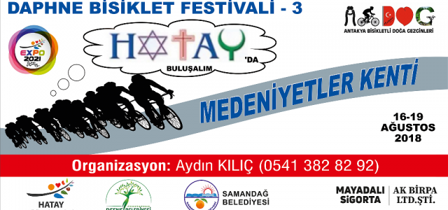 Bisikletliler Defne Festivalinde Buluşuyor