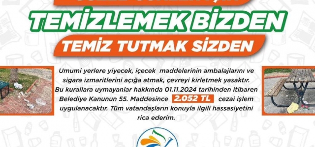 ‘Çevreyi Kirletene Ceza Kesilecek!'