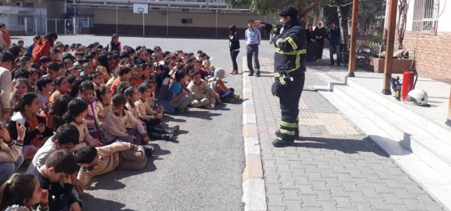 HBB'den Küçük İtfaiyecilere Yangın Eğitimi