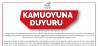 Büyükşehir'den Kamuoyuna Duyuru