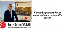 Emir Selim Yazar'dan Bayram Mesajı