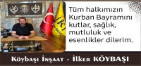 Köybaşı İnşaat'tan Bayram Mesajı